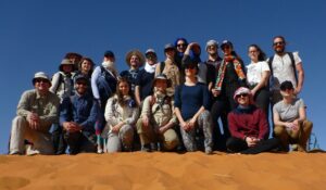 Group of students and lecturers of the field course